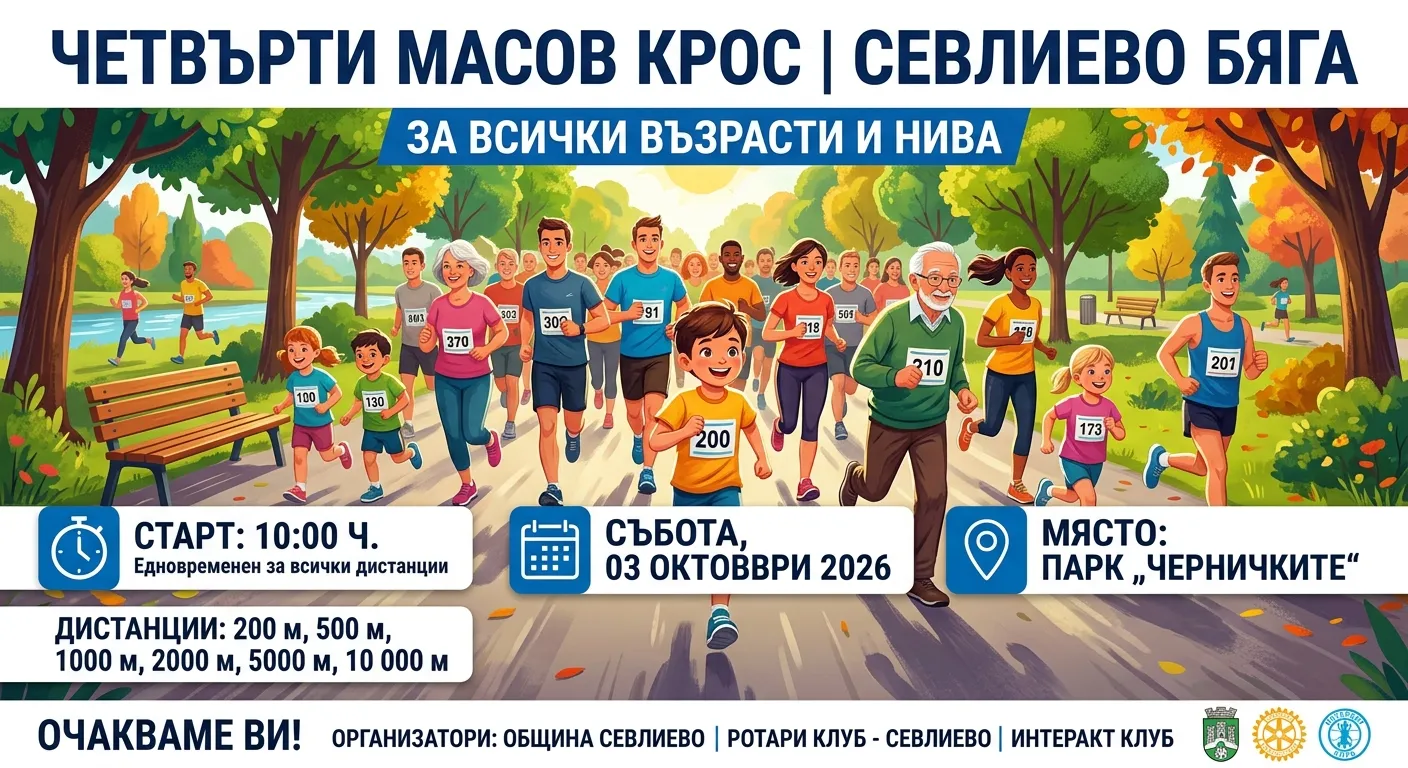 „Севлиево бяга“ – масов крос